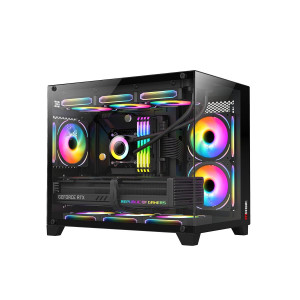 Vỏ case Magic Aqua-M Ultra Pro - Đen | Full M-ATX, AIO 360 Top