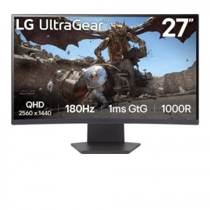 Màn hình máy tính Gaming LG 27GS60QC-B.ATVQ | 27 inch, 2K, VA, 180Hz, 1ms, chân xoay, Cong 1000R