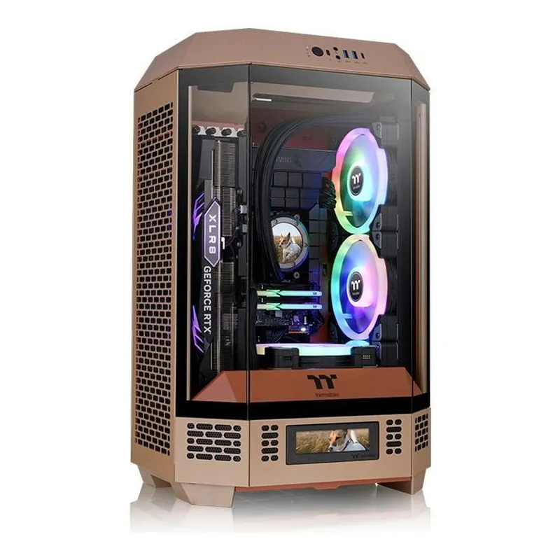 Vỏ Case Thermaltake Tower 300 Gravel Sand M-ATX | Sẵn 2 fan 14cm