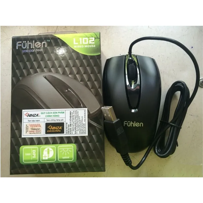 Chuột Văn Phòng Fuhlen L102 Chính Hãng (Đen)