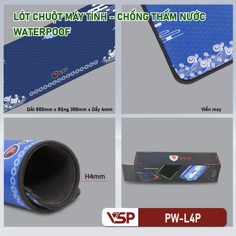 Lót chuột Star Gaming cao cấp PW-L4P Size 300x800x4mm
