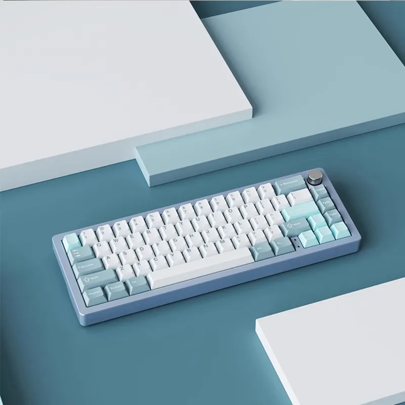 Bàn phím Xinmeng M66 Silver | Case nhôm, hot swap, RGB, wumei sub axis switch (WQ01)