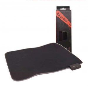 Lót chuột RS-02 Led (350x260x3mm/ Size nhỏ/ Trơn/ Có viền)