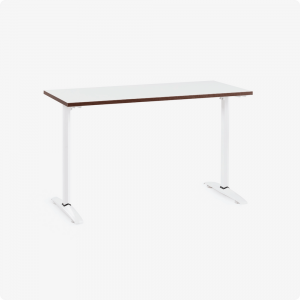 Bàn văn phòng HyperWork Core Desk - 1m2 | Khung trắng, mặt bàn trắng