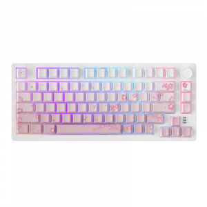 Bàn phím cơ Dare-U EK75 Pro Sakura Pink | Wireless, Triple Mode, Gasket Mount, RGB, Dream (Linear) Switch