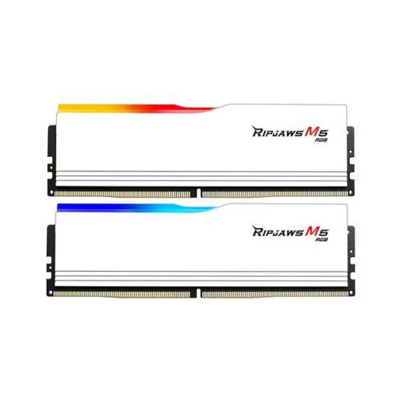 Ram GSkill Ripjaws M5 RGB White 64GB | 2x32GB, DDR5, 5200MHz (F5-5200J4040A32GX2-RM5RW)