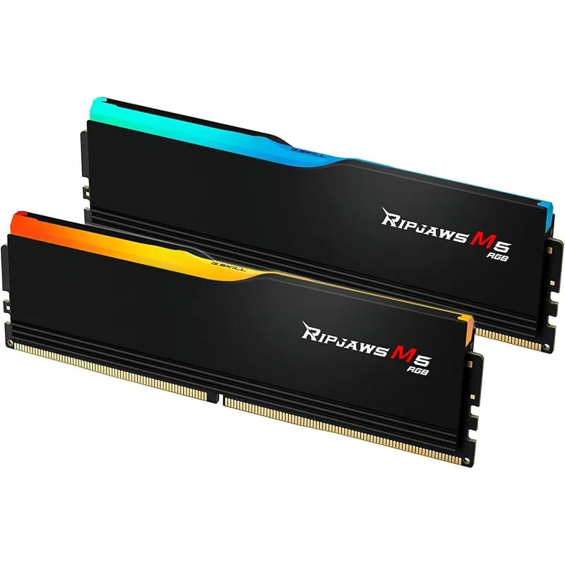 Ram GSkill Ripjaws M5 RGB Black 64GB | 2x32GB, DDR5, 5200MHz (F5-5200J4040A32GX2-RM5RK)