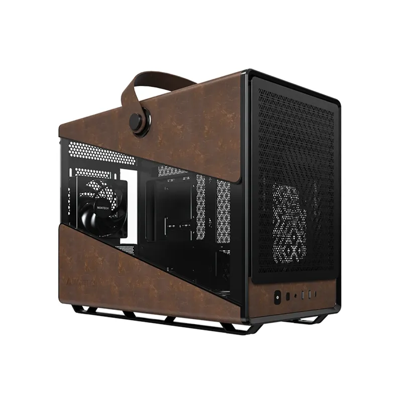 Vỏ Case Montech Heritage Pro (Mini PC) | Đen, kèm sẵn 4 fan