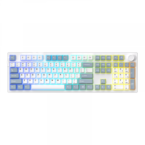 Bàn phím cơ Dare-U EK106 Pro Haze Blue | Wireless Triple Mode, Gasket Mount, RGB, Cloud (Linear) Switch