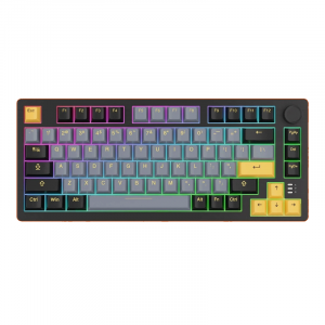 Bàn phím cơ Dare-U EK75 Pro Black - Golden | Wireless Triple Mode, Gasket Mount, RGB, Cloud (Linear) Switch