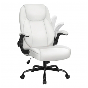 Ghế văn phòng 7057 | Màu trắng, chân xoay kim loại (Chiếc)