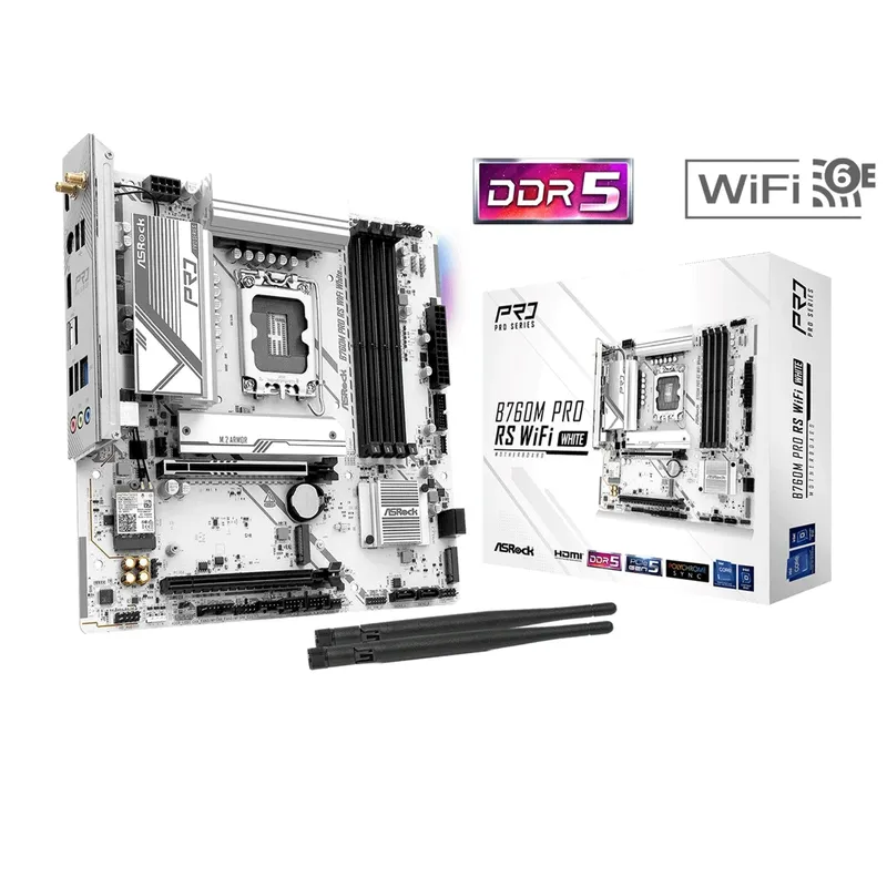 Mainboard ASRock Special Edition Full White B760M Pro RS WIFi 6E WHITE DDR5
