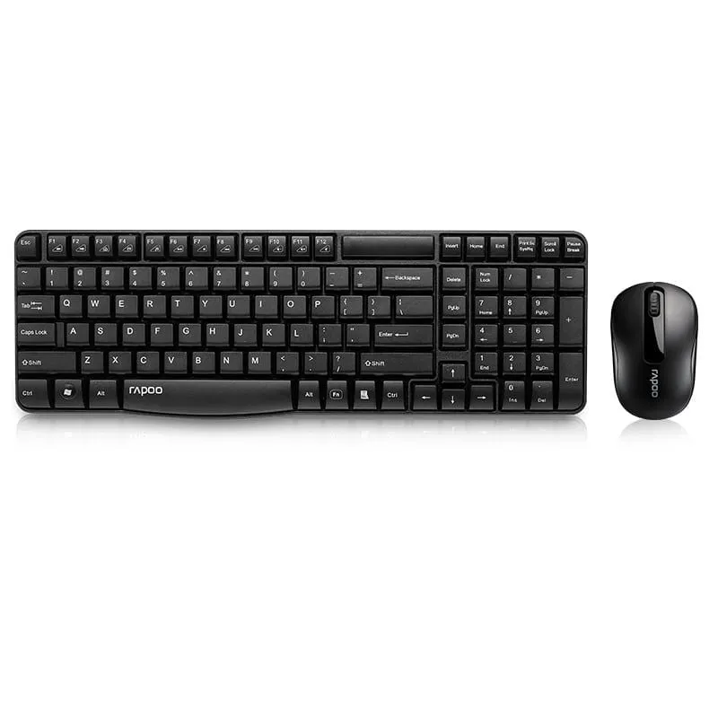Combo phím chuột Rapoo X1800S | Wireless, Black