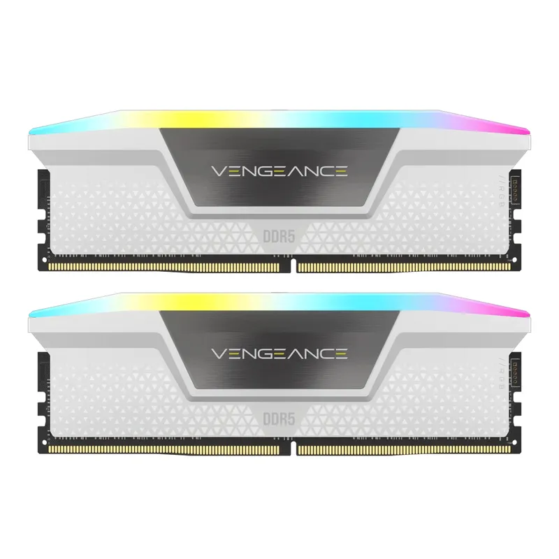Ram Corsair Vengeance Rgb White Heatspreader DDR5 32Gx2 6000 64G, RGB LED, 1.35V CMH64GX5M2B6000C40W