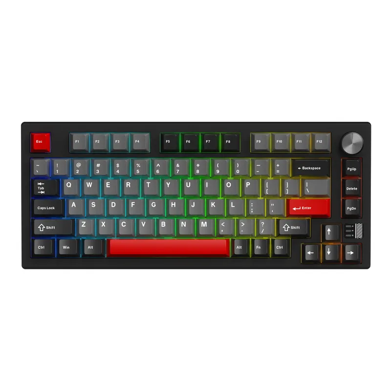 Bàn phím cơ Dare-U EK75 Pro AL Black Red | Wireless, case nhôm, Cloud (Linear) Switch