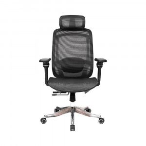 Ghế công thái học Ergonomic Hyperwork Airy Pro - Đen | Lưới Flow Mesh, Tay 6D, Piton Class 4, Móc treo áo