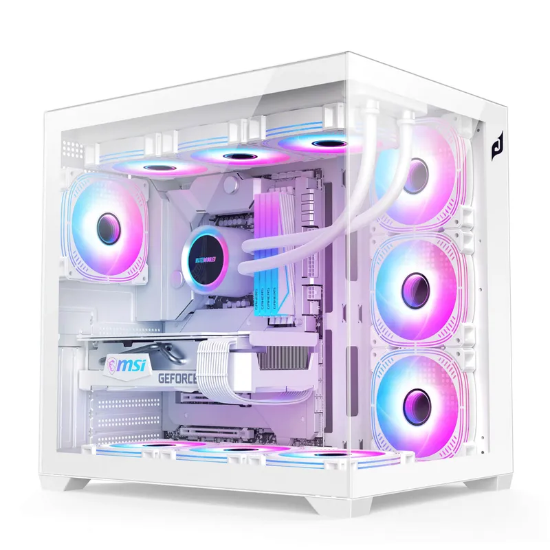 Vỏ Case case E-Dra ECS 1504 | ATX, hồ cá, trắng