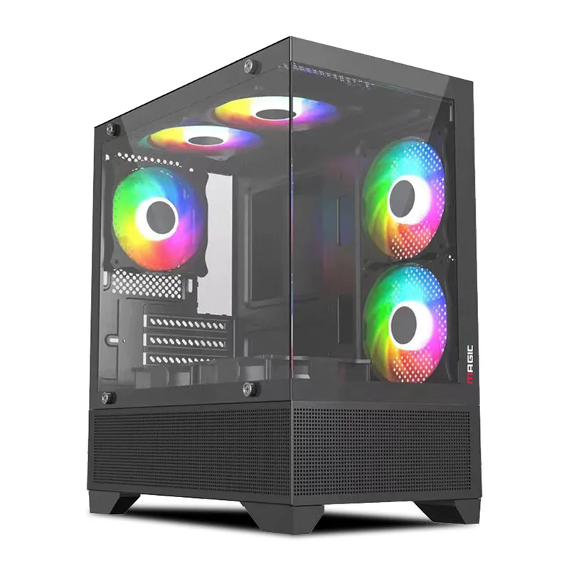Vỏ Case Magic Mix Tower Air - Đen | Aio 240, hồ cá