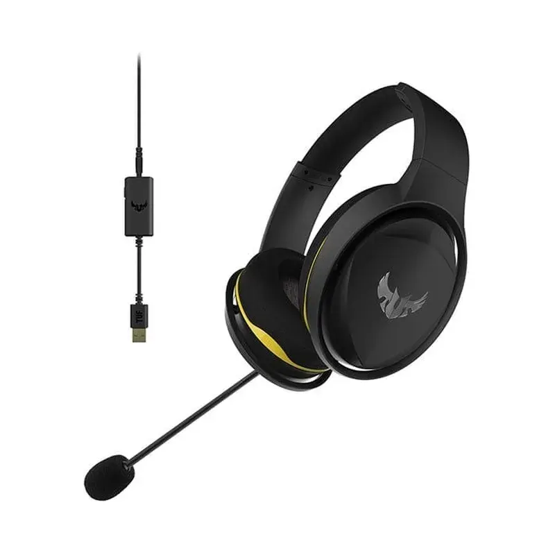 Tai Nghe Asus TUF H5 7.1 Surround Gaming (TUF Gaming H5) (Đen Vàng) (12T)