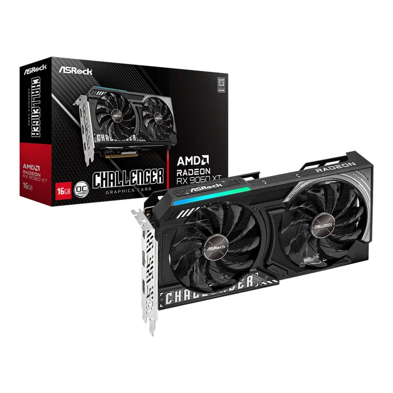 Card màn hình ASRock AMD Radeon RX 9060 XT Challenger 16GB OC