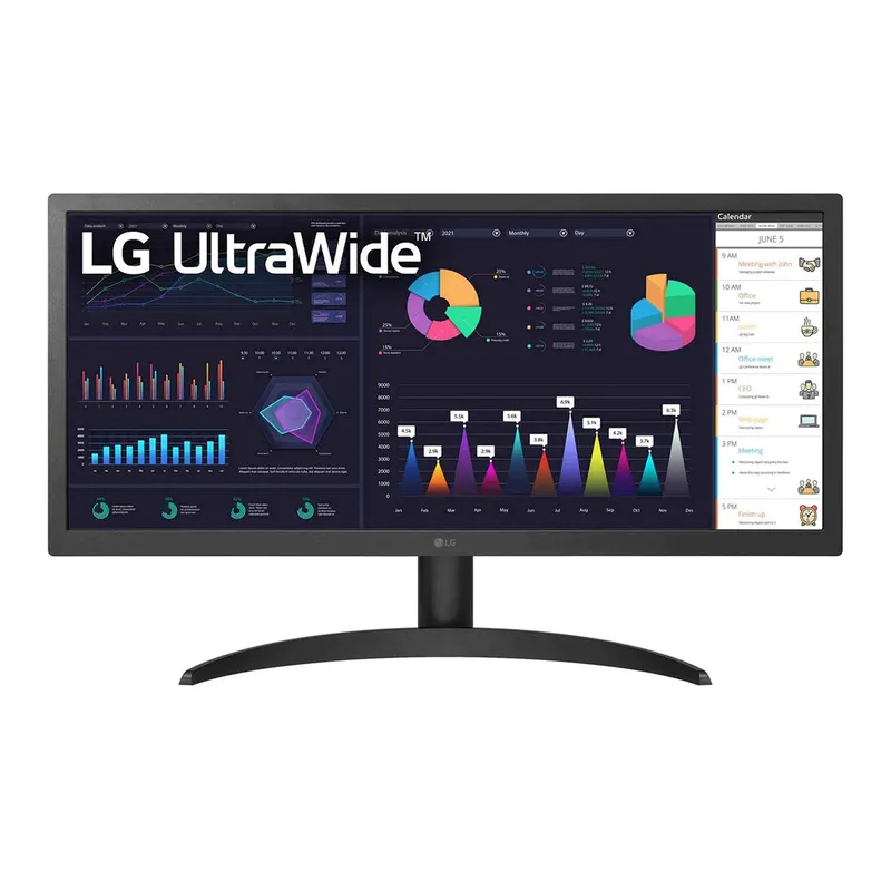 Màn Hình Máy Tính Ultrawide LG 26WQ500-B | 26 inch, Full HD, IPS, 75Hz, 5ms, USB C, HDR10