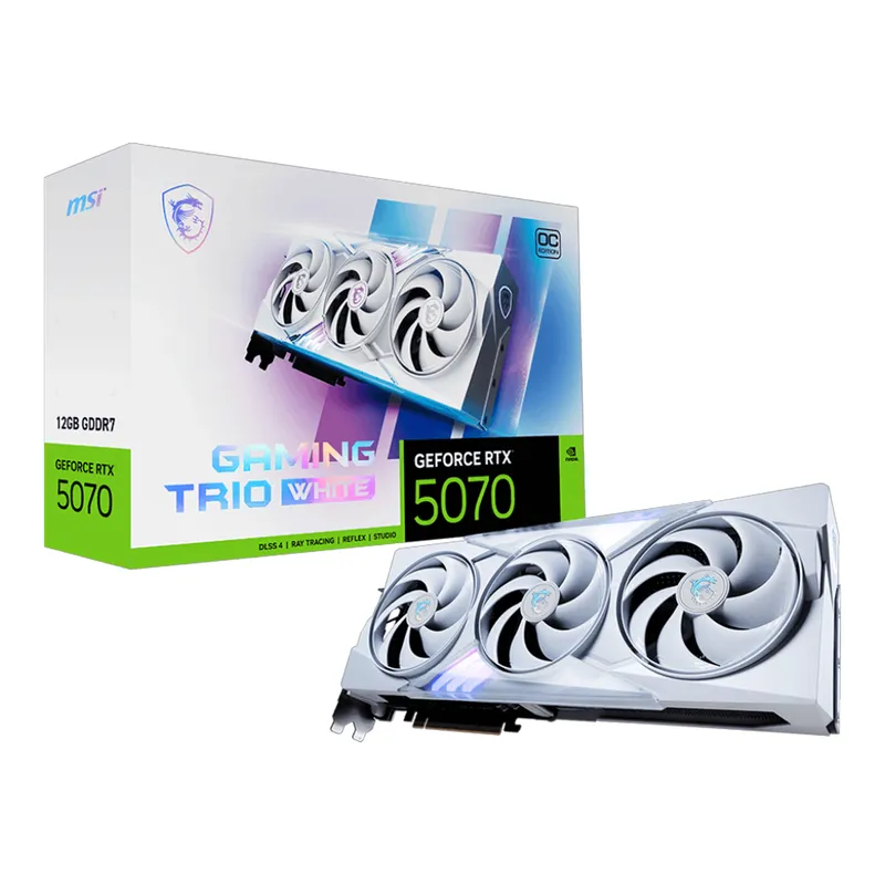 Card màn hình MSI RTX 5070 12G GAMING TRIO OC WHITE