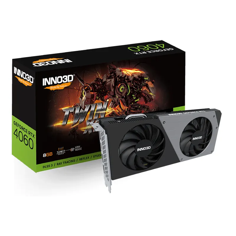 Card màn hình INNO3D RTX 4060 TWIN X2 8GB V2 (N40602-08D6-173061N)