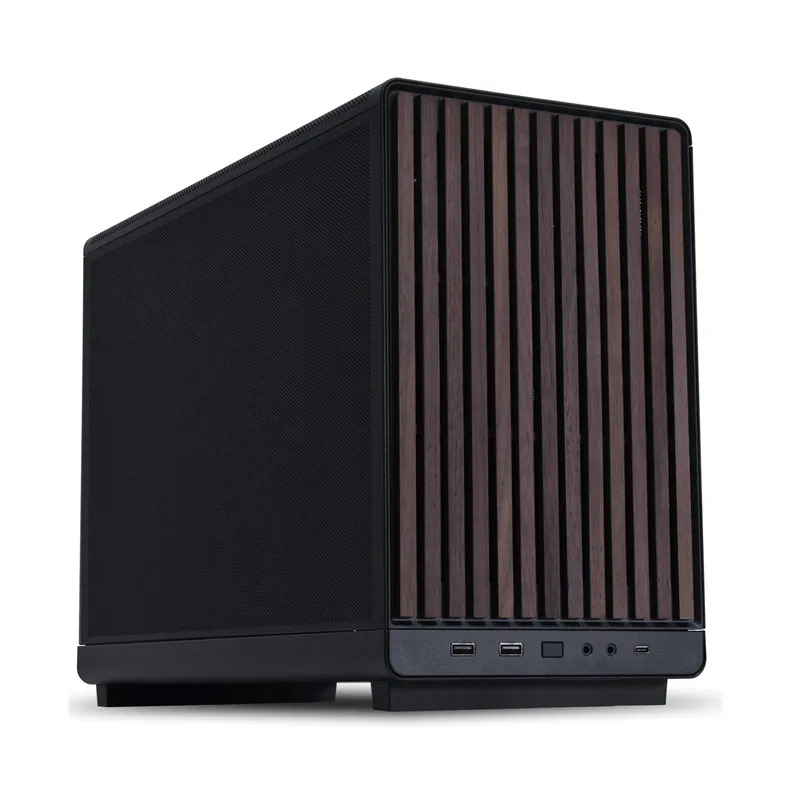 Vỏ Case Lian Li A3 M-ATX - Đen | Mặt gỗ, nắp hông lưới