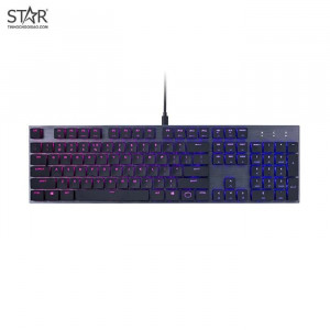 Bàn Phím Cơ Cooler Master SK650 RGB | Đen, Low Profile, Cherry MX, Red Switch (SK-650-GKLR1-US)