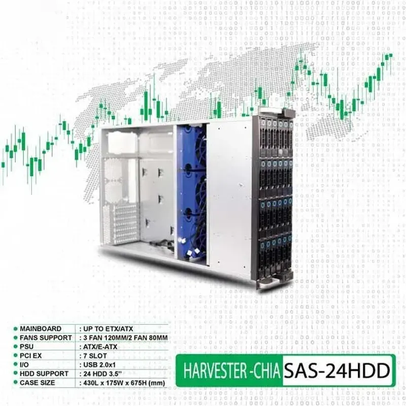 Vỏ Case VSP Havester-CHIA SAS-24HDD (HDD 3.5″ x 24)