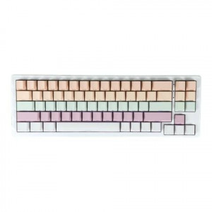 Bàn Phím Cơ Không Dây Xinmeng M71RGB , White Pink (Case Nhôm,Triple Mode, Hostswap, Rgb)
