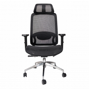 Ghế công thái học UPGEN Lumix (2025) | Khung đen, lưới đen