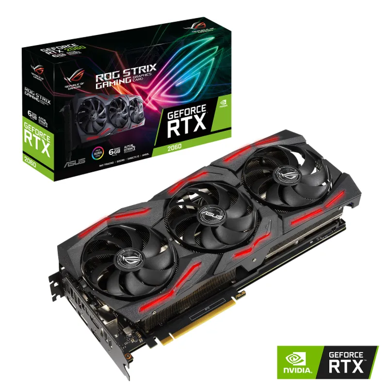 Card màn hình cũ ASUS RTX 2060 ROG STRIX 6G EVO GAMING V2