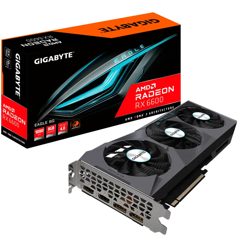 Card màn hình cũ GIGABYTE Radeon RX 6600 EAGLE 8G