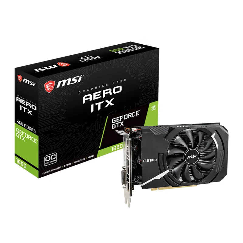 Card màn hình cũ MSI GTX 1650 AERO ITX 4G OCV1