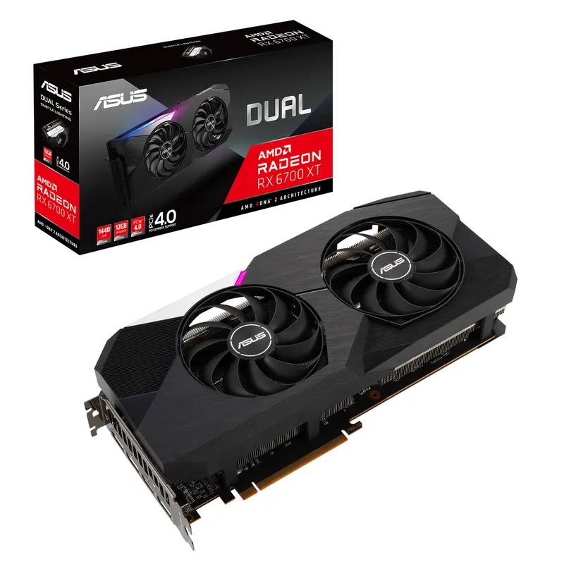 Card màn hình cũ ASUS RX 6700 XT Dual 12Gb