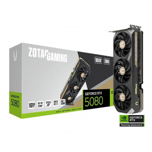 Card màn hình NVIDIA RTX 5080 Zotac SOLID CORE (ZT-B50800D2-10P) | 16GB GDDR7, 10752 CUDA, 850W (Chiếc)