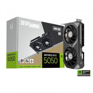 Card màn hình NVIDIA RTX 5050 Zotac Twin Edge OC (ZT-B50500H-10M) | 8GB GDDR6, 2560 CUDA, 550W (Chiếc)