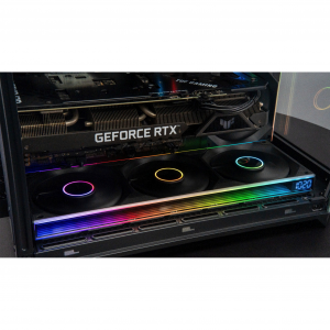 Quạt tản nhiệt PC Leopard Starlink 360 | Kit 3 fan 360mm, ARGB, Gió thuận, Đen