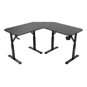 Bàn Gaming EDRA EGT1414V 1m4 | Thép, Mặt bàn P1PB, Đen