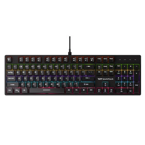 Bàn Phím Gaming Có Dây Darkflash DK100, Black, Led Rainbow, Blue Switch