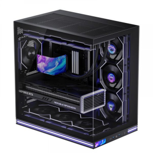 Vỏ Case Leopard AX-2 | ATX, Màn hình LCD, ARGB, Không kèm fan, Đen (Chiếc)