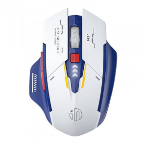 Chuột gaming INPHIC F9 Gundam | Wireless, 2400 DPI, 90g, Trắng Xanh (Chiếc)