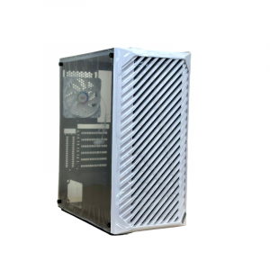 Vỏ Case Magic Luxury 4F - Trắng | Full Tower, kèm sẵn 4 fan