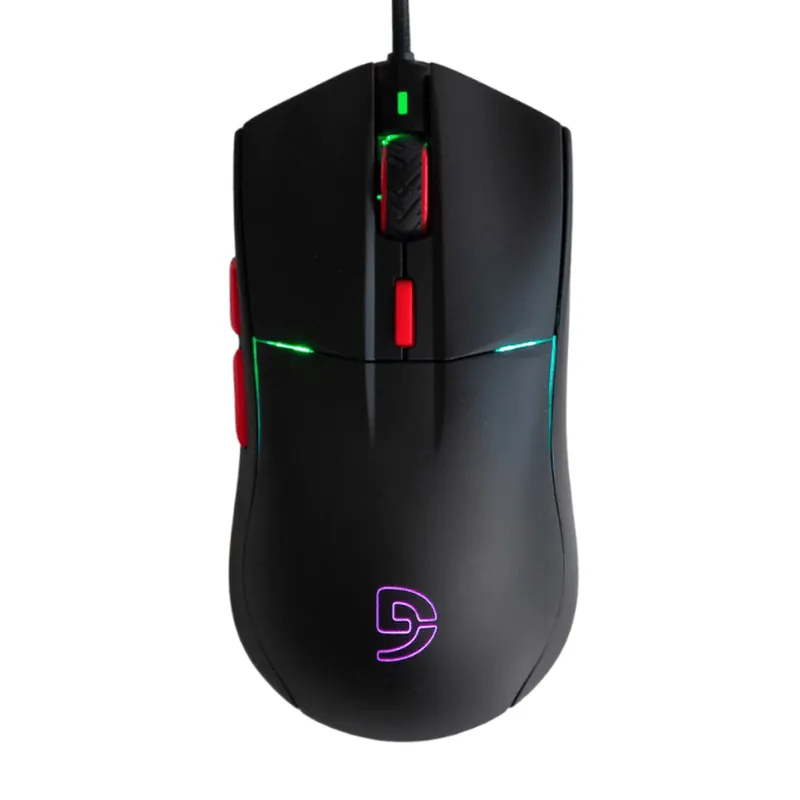 Chuột gaming Fuhlen G60S Pro | Cảm biến PixArt 3519, Switch Huano 50M, RGB, Đen Đỏ