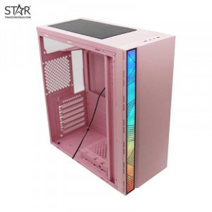 Vỏ Case VSP Gaming V3-601P Pink (No Fan)