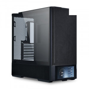 Vỏ Case Lian Li Lancool 207 Black (CASELL207DX) | ATX, Kèm sẵn 4 Fan, LCD 6 inch