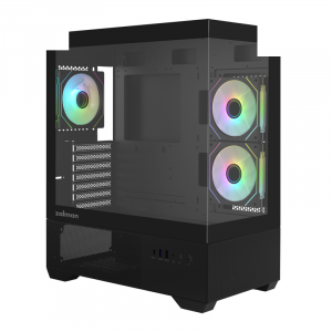 Vỏ Case Zalman Chronix V2 (Kèm sẵn 3 Fan) | ATX, Đen