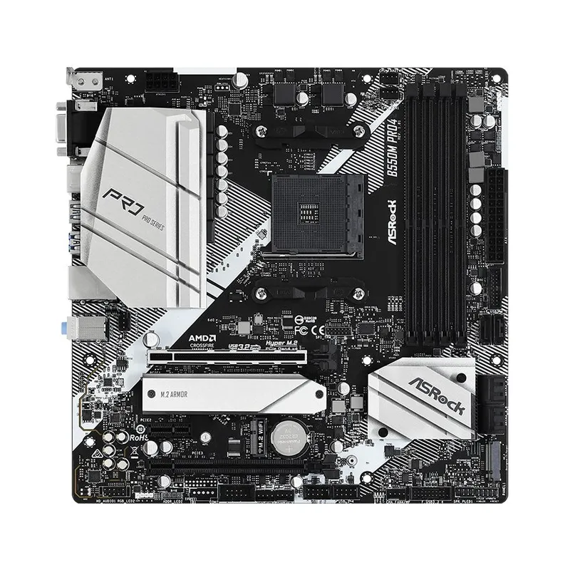 Mainboard Asrock B550M Pro4 (AMD B550, Socket AM4, m-ATX, 4 khe RAM DDR4)