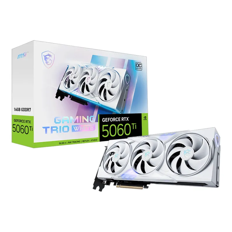 Card màn hình MSI RTX 5060 Ti 16G Gaming Trio OC White